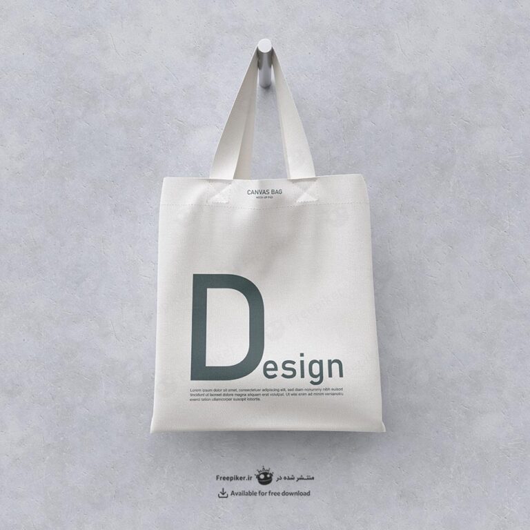 موکاپ کیسه پارچه ای دسته دار