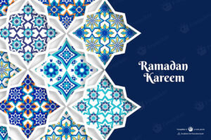 بکگراند کاشی های اسلامی مناسب استفاده در پست های ماه رمضان و محرم