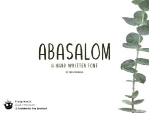 فونت پولی Abasalom-Handwritten-Font