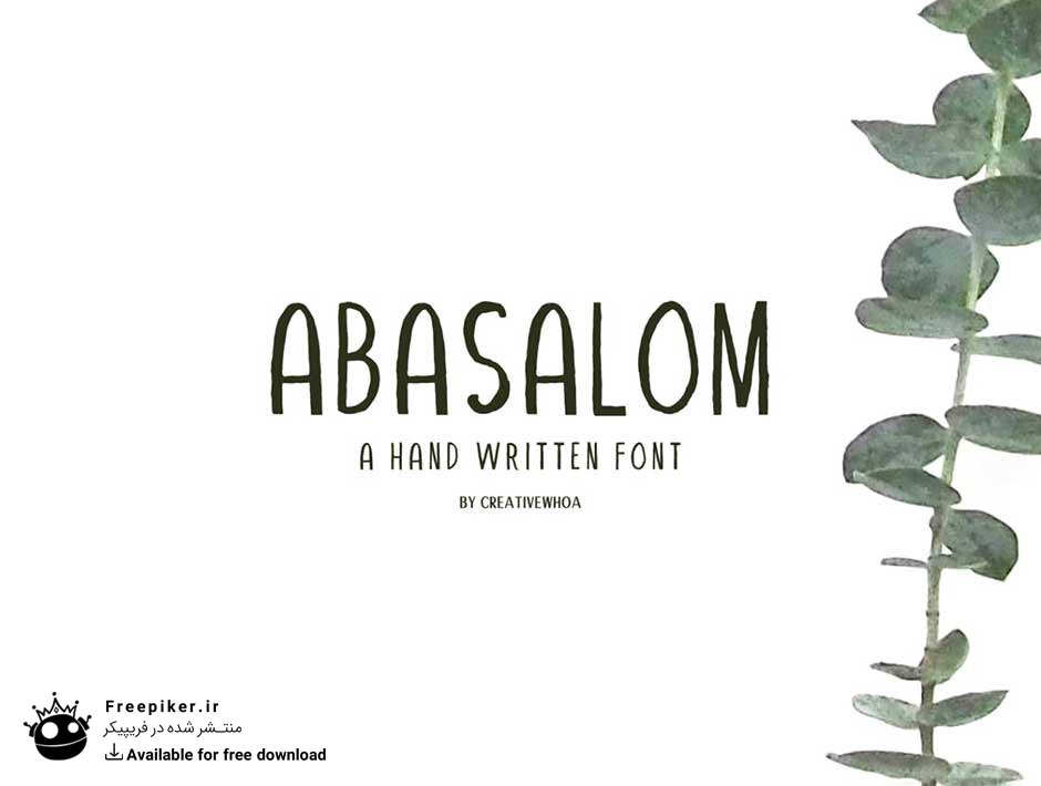 فونت پولی Abasalom-Handwritten-Font
