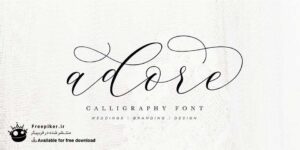 فونت پولی Adore-Calligraphy