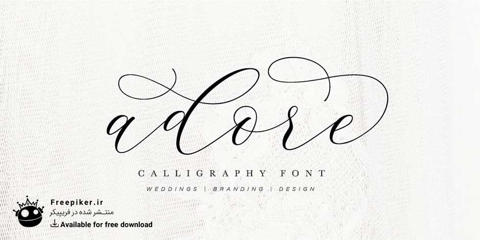 فونت پولی Adore-Calligraphy