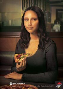 ایده تبلیغاتی تابلوی مونالیزا