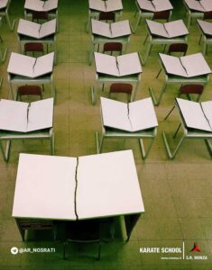 ایده تبلیغاتی مدرسه کاراته