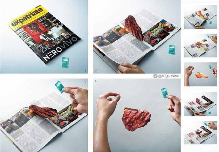 ایده تبلیغاتی نخ دندان