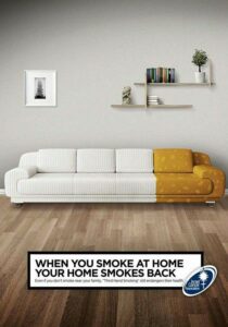 ایده تبلیغاتی رنگ و بافت سیگار