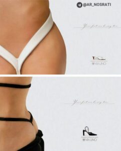 ایده تبلیغاتی کفش زنانه