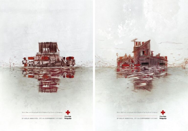 کمپین تبلیغاتی کمک های مردمی برای سیل زدگان