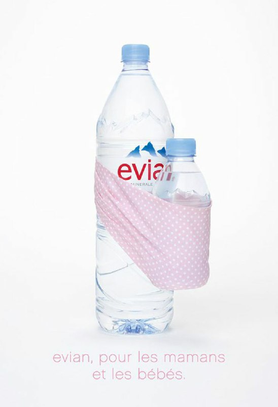 ایده تبلیغاتی آب معدنی مناسب برای مادران و نوزادان!