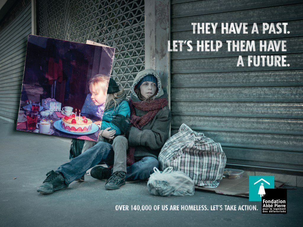 کمپین تبلیغاتی لحظات خوش بی‌خانمانها