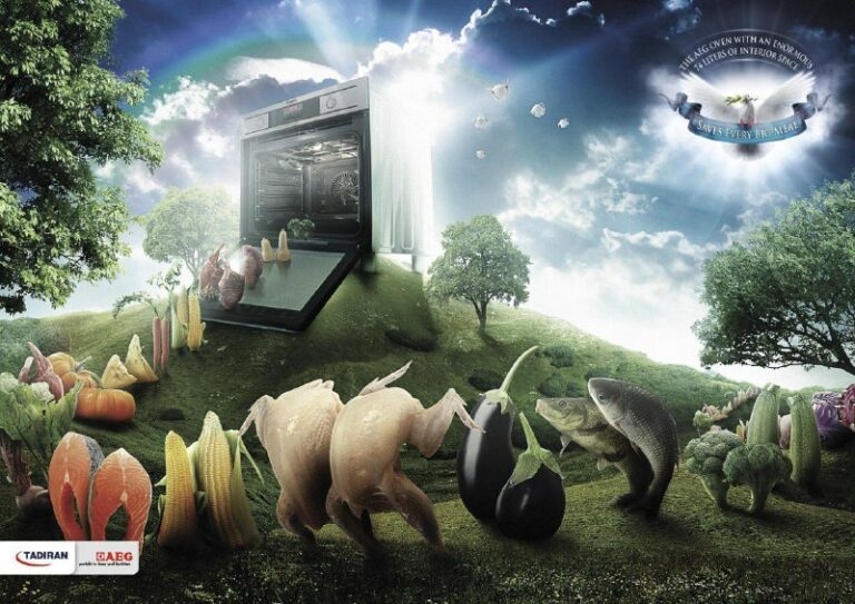 ایده تبلیغاتی اجاق گاز