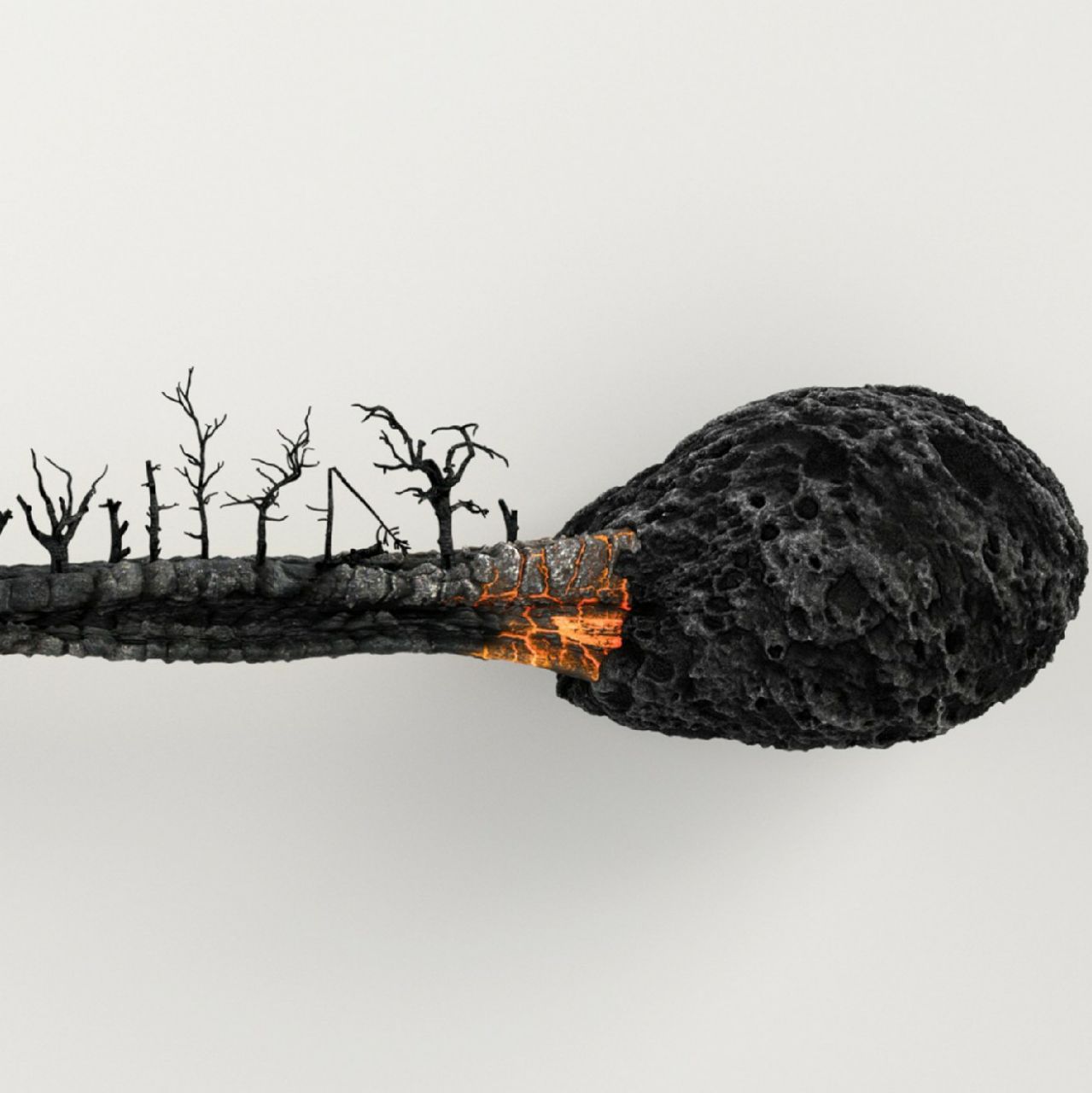 ایده تبلیغاتی آتش سوزی جنگل
