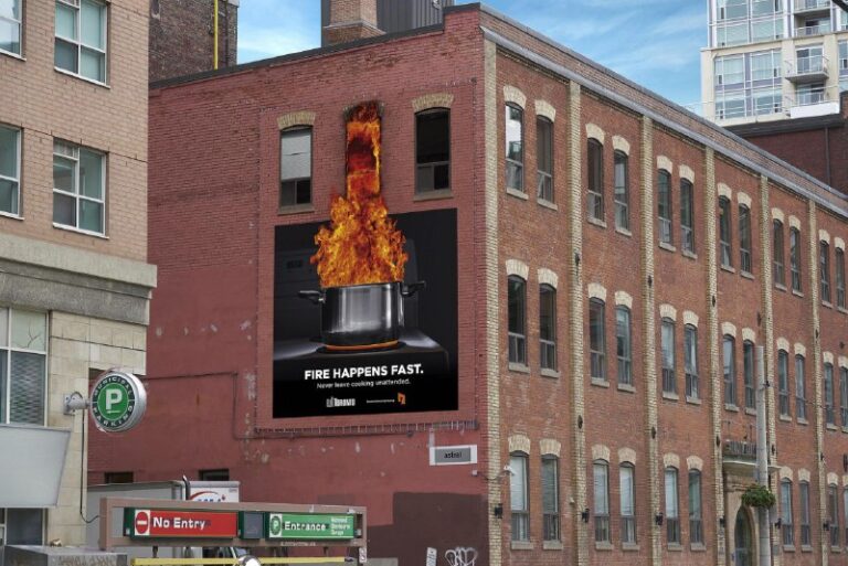 ایده تبلیغاتی آتش سوزی