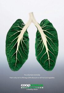 ایده تبلیغاتی فواید سبزیجات