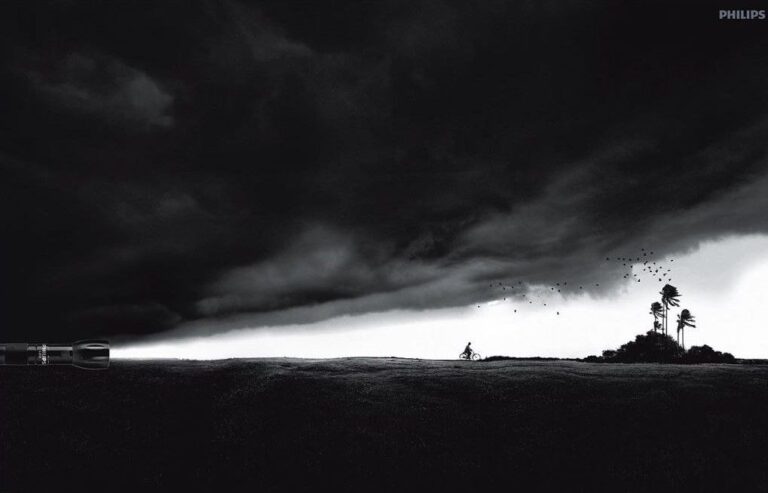 ایده تبلیغاتی چراغ قوه‌های ال ای