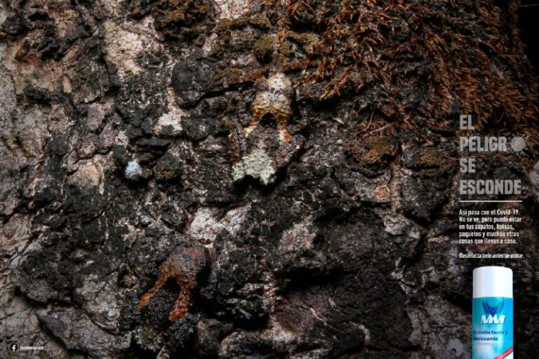 ایده تبلیغاتی اسپری ضدعفونی‌کنندۀ دست