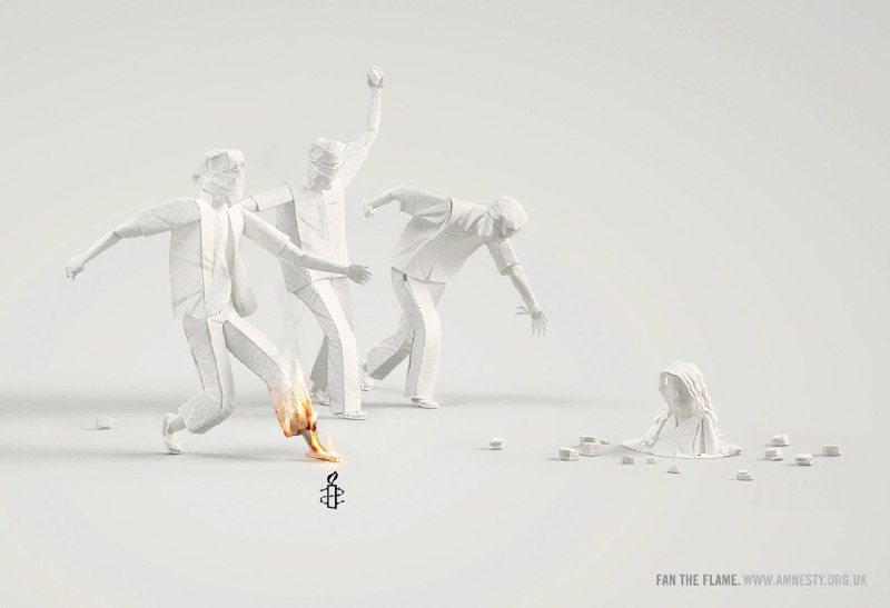 کمپین تبلیغاتی سنگسار، سازمان عفو بین‌الملل درباره شکنجه و سرکوب
