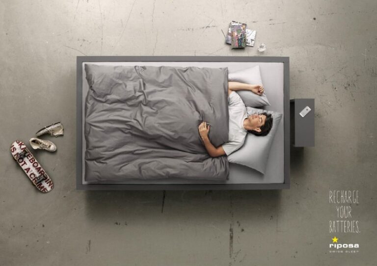 کمپین تبلیغاتی تولیدکنندۀ تشک و سرویس خواب در سوییس