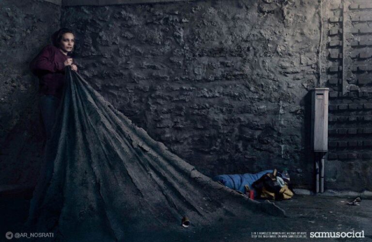 ایده تبلیغاتی موسسه خیریه در فرانسه