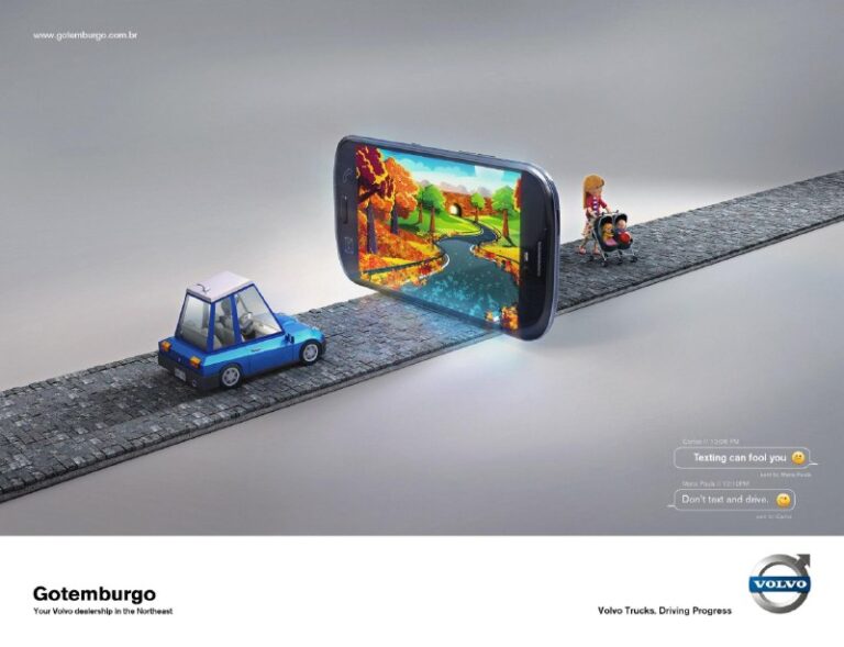 ایده تبلیغاتی خودروی Volvo