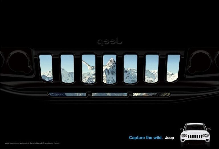 ایده تبلیغاتی خودروی کوهستانی و جنگلی