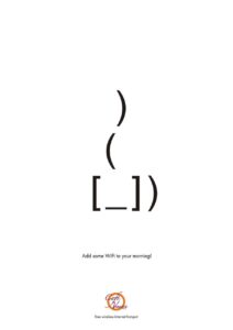 کمپین تبلیغاتی کافی‌شاپ در رومانی