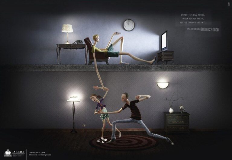 کمپین تبلیغاتی کودک‌آزاری وخشونت خانگی