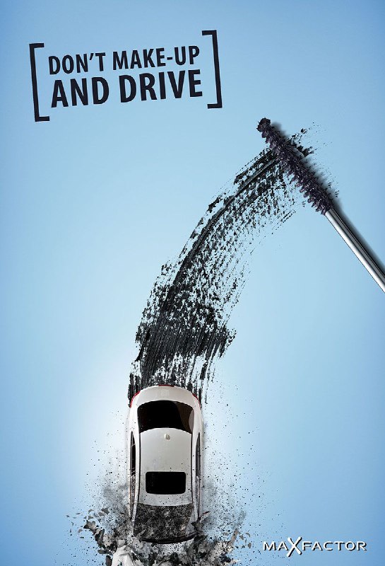 کمپین تبلیغاتی آرایش هنگام رانندگی