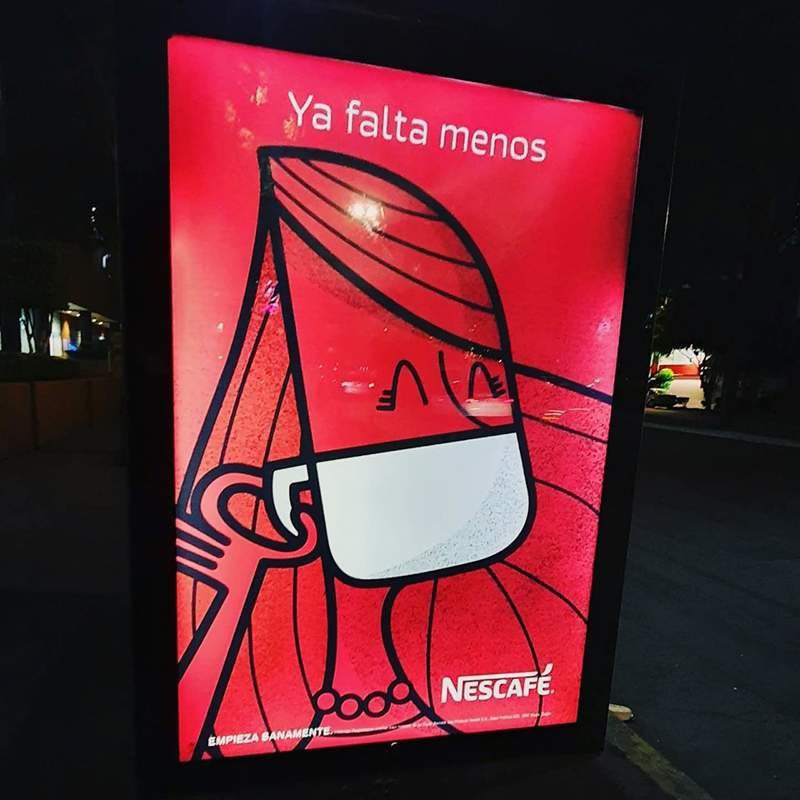ایده تبلیغاتی نسکافه در مکزیک