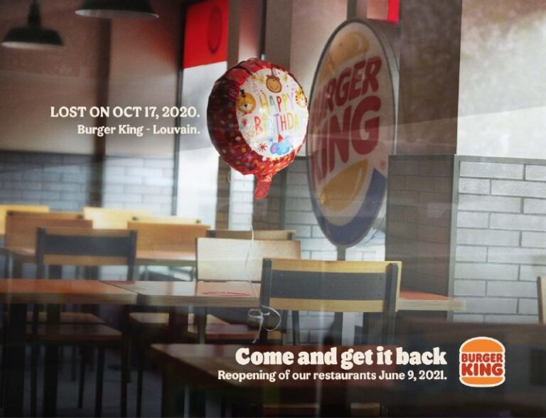 ایده تبلیغاتی بازگشایی دوباره شعبه‌های رستورانها