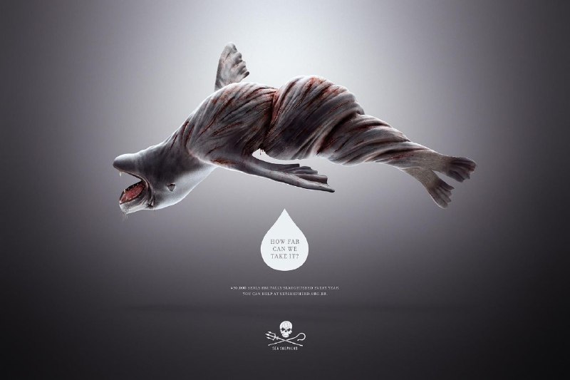 ایده تبلیغاتی مراقبت از محیط‌زیست‌ دریاها و اقیانوسها