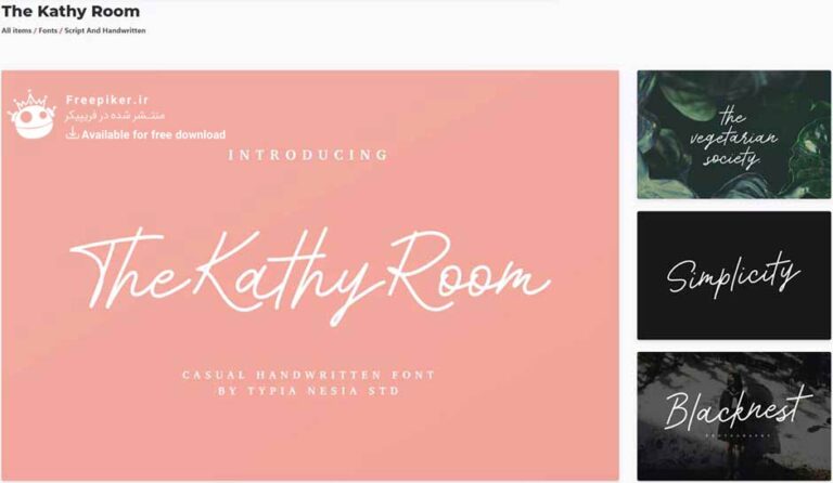 فونت پولی TheKathy-Room