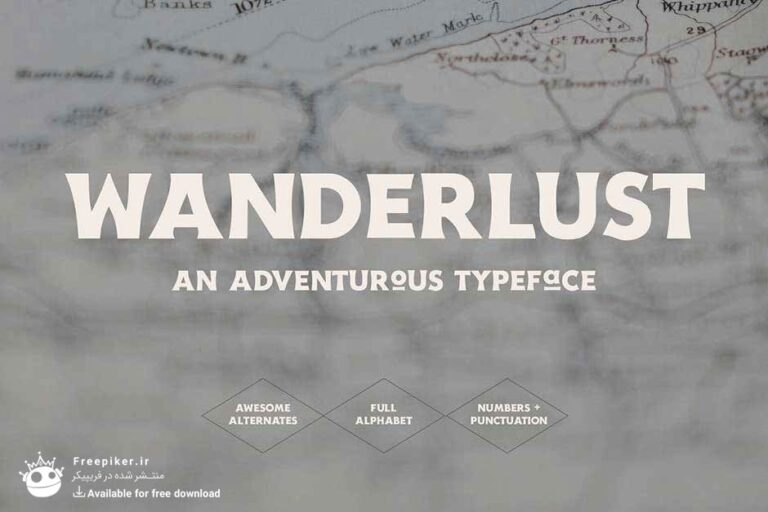 فونت پولی Wanderlust