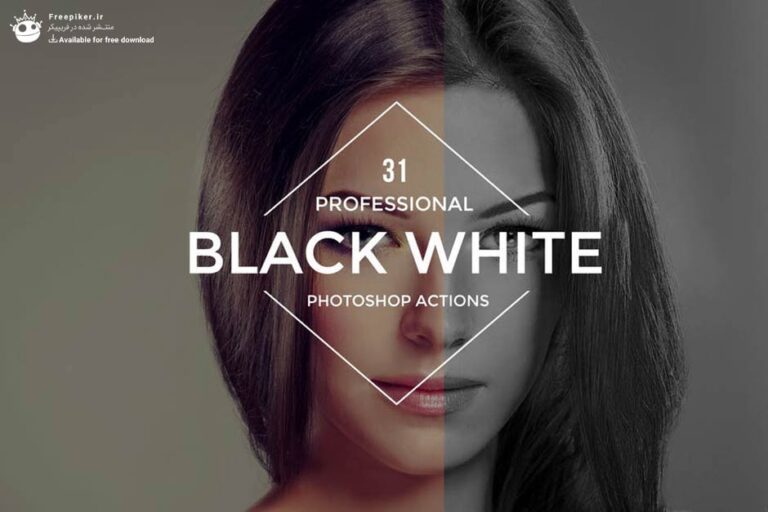 اکشن پریمیومblack white photoshop