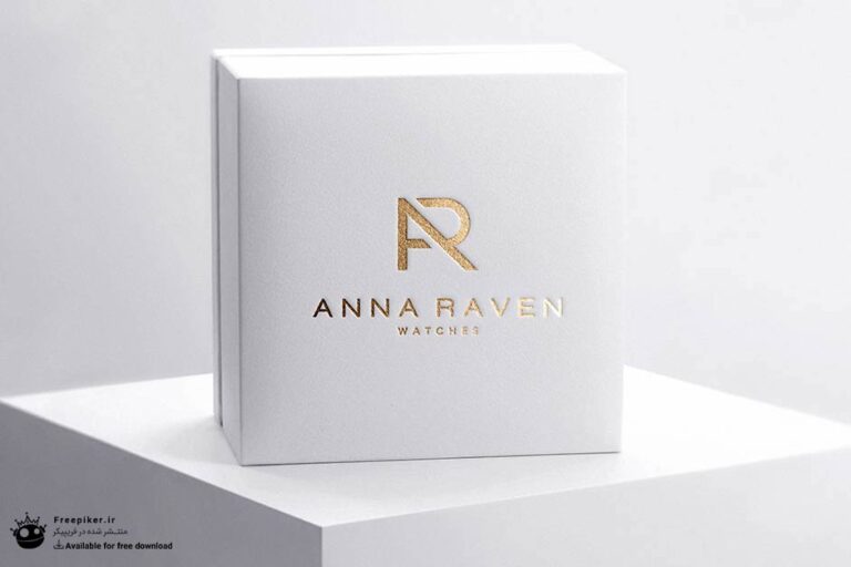 موکاپ لوگو روی جعبه لوکس جواهر