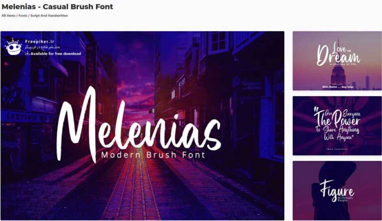 فونت پولی melenias