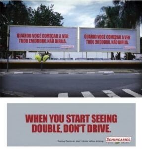 بیلبورد تبلیغاتی رانندگی پرخطر