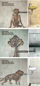 ایده تبلیغاتی صرفه جویی در مصرف آب