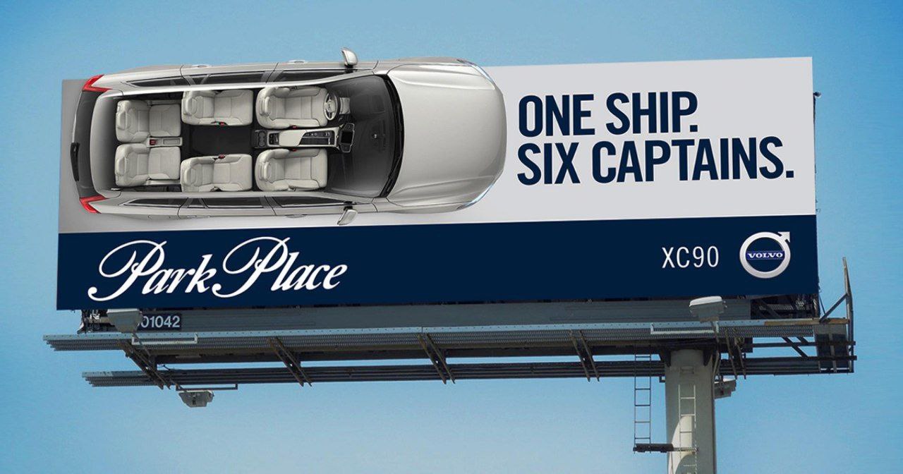 بیلبورد تبلیغاتی خودروی VOLVO XC90 در دالاس آمریکا