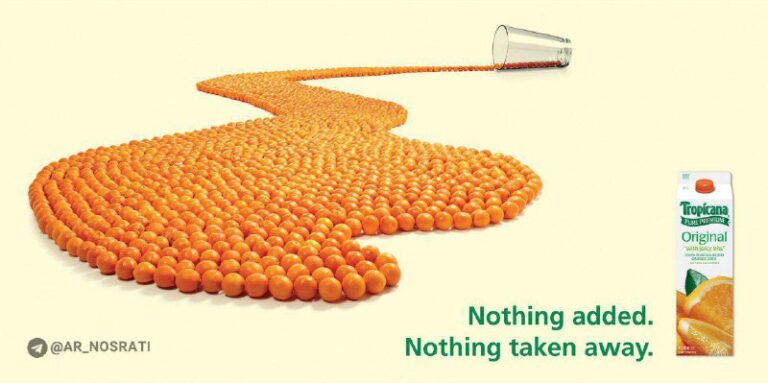 کمپین تبلیغاتی آب میوه خالص