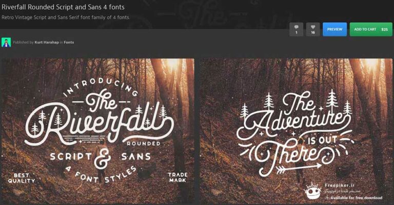 فونت پولی riverfall