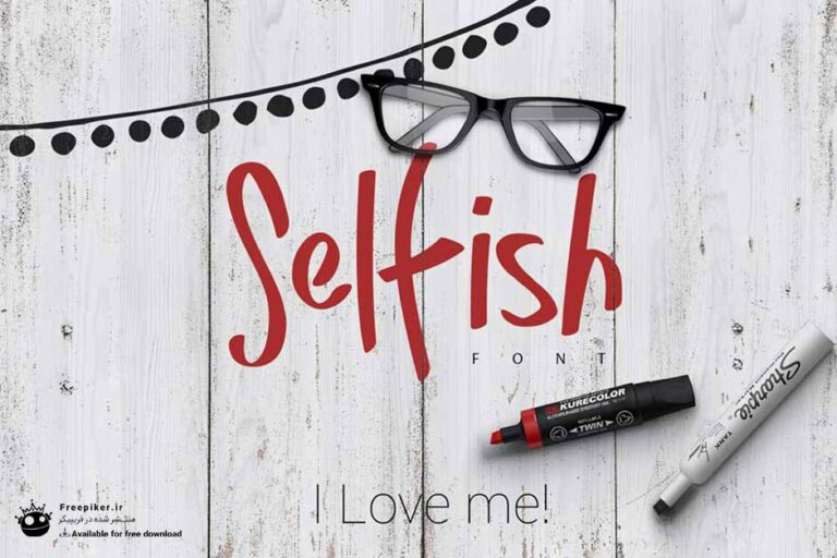 فونت پولی selfish