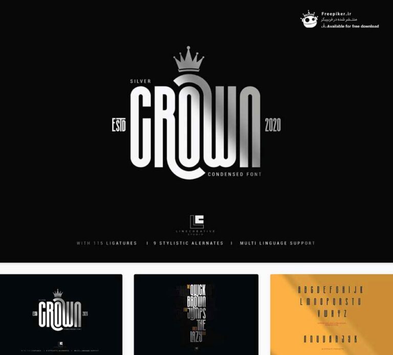 فونت پولی silvercrown