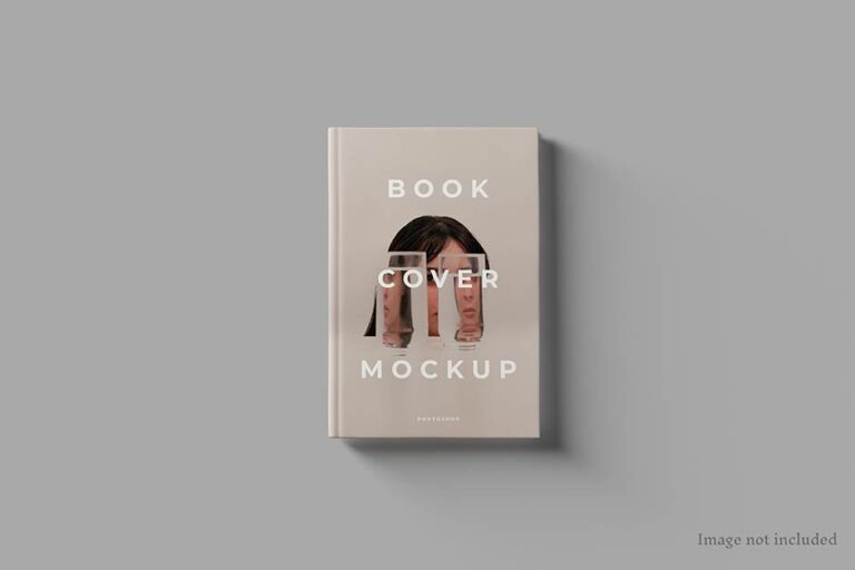 موکاپ کتاب از نمای روبرو