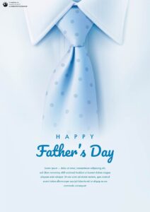 قالب استوری روز پدر با نمایش تصیر پیراهن آبی بسیار جذاب