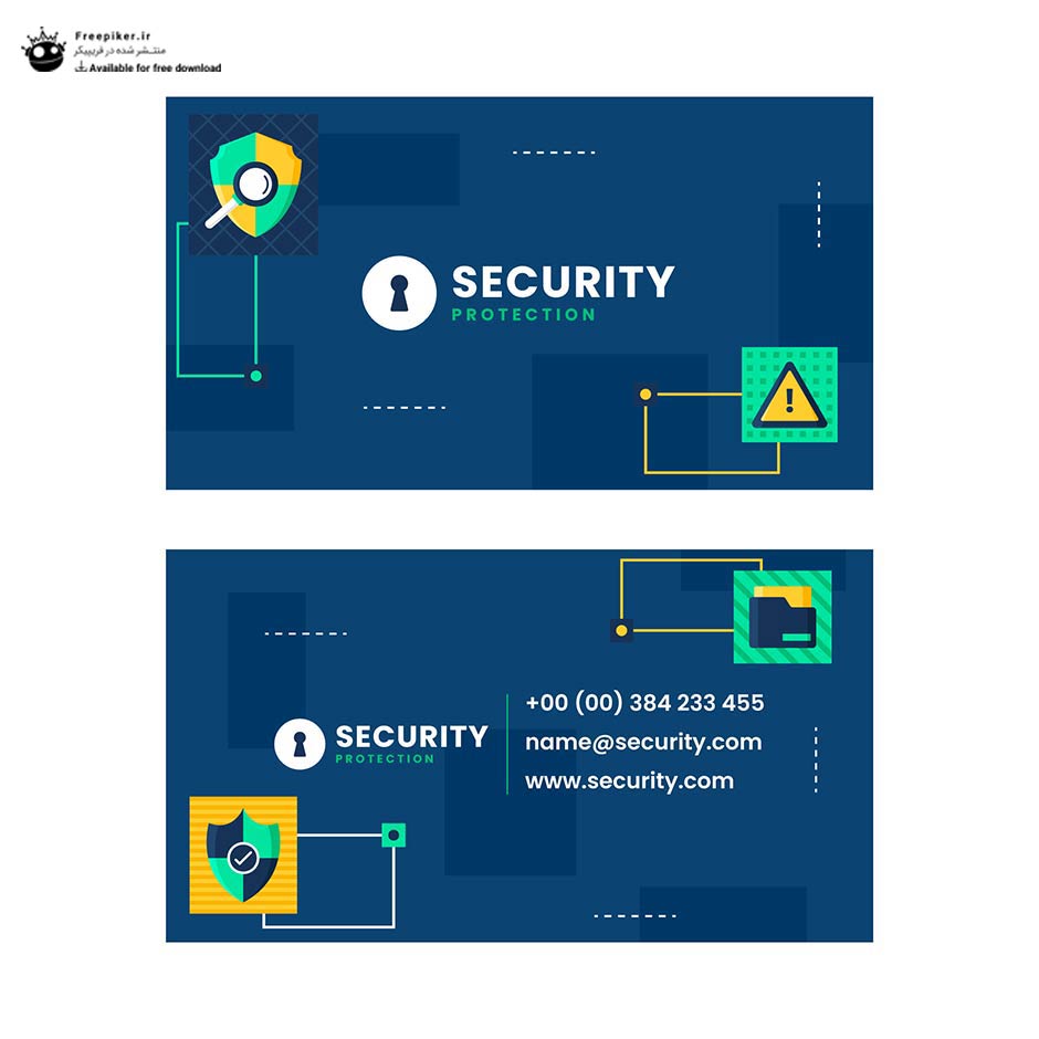کارت ویزیت مخصوص شرکت های امنیتی