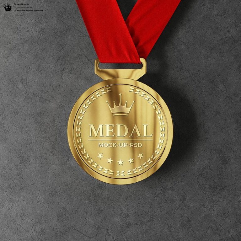 موکاپ مدال طلای قهرمانی