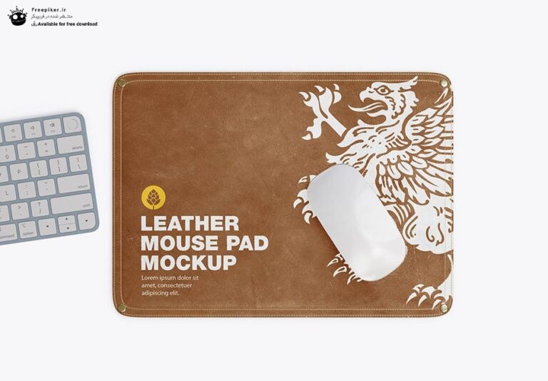 موکاپ پد موس چرمی