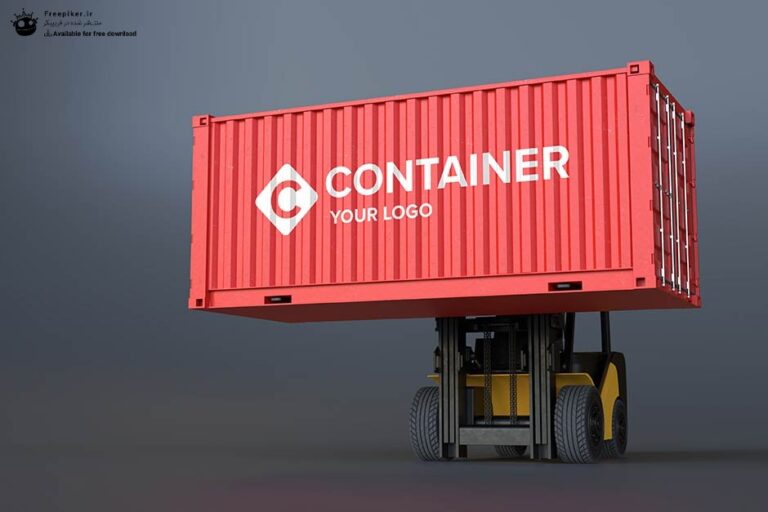 موکاپ کانتینر با کیفیت بالا