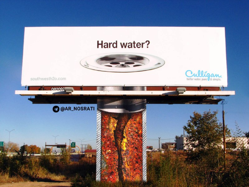 بیلبورد تبلیغاتی صنعت تصفیه آب در امریکا